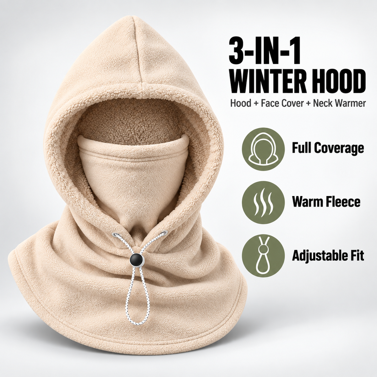 3-in-1 Winter Hood